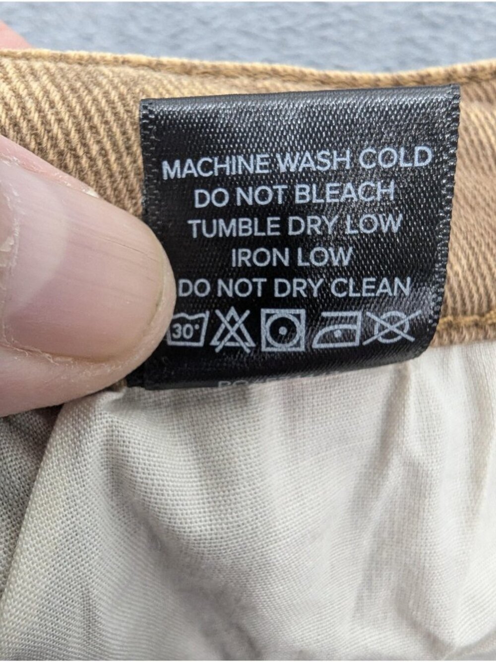 Fashion Nova Cargo Skinny Jeans Juniors 7 Brown Med Wash Mid Rise Stretch Denim - Picture 13 of 13